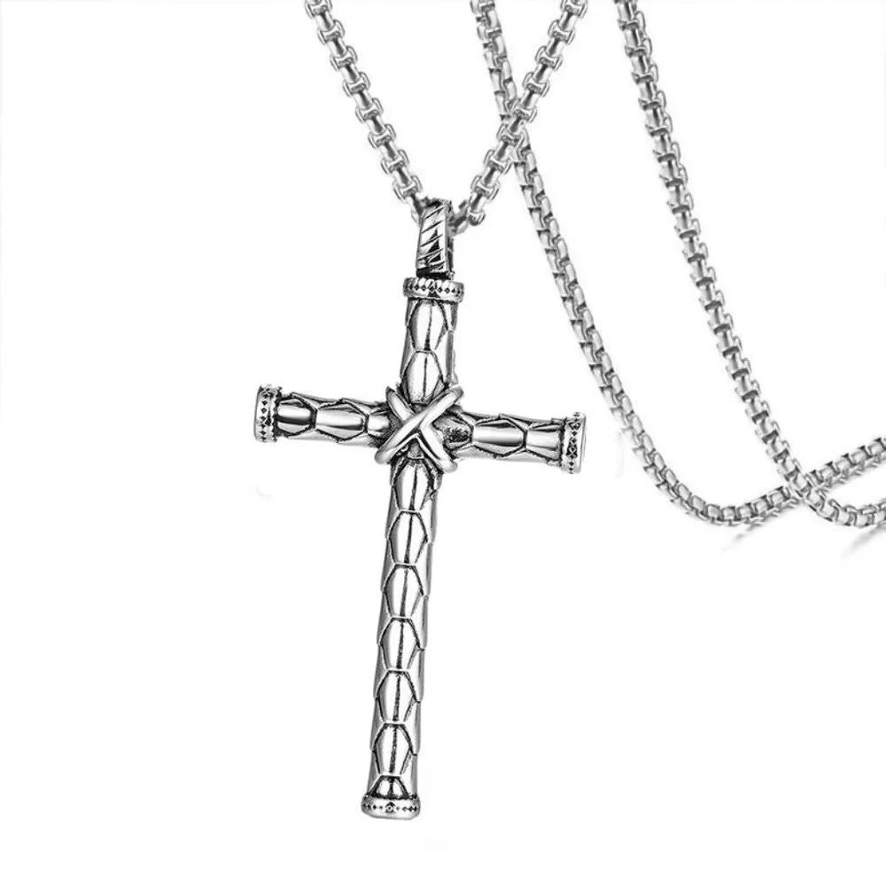 ❤️New Christian Cross Steel Pendant Necklace for women/men, N90201P145